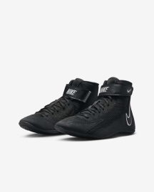 Nike Youth Speedsweep VIII GS Wrestling Shoes Black White Black Wolf Grey