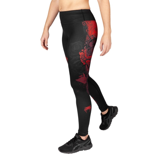 Жіночі легінси Venum Santa Muerte 3.0 Leggings For Women Black Red ціна