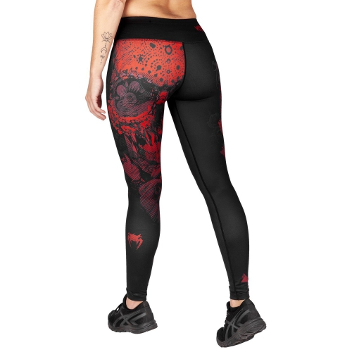 Жіночі легінси Venum Santa Muerte 3.0 Leggings For Women Black Red фото