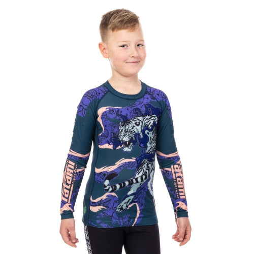 Childrens rash guard Tatami Kids Moonlight Tiger Eco Tech Recycled Rash Guard price