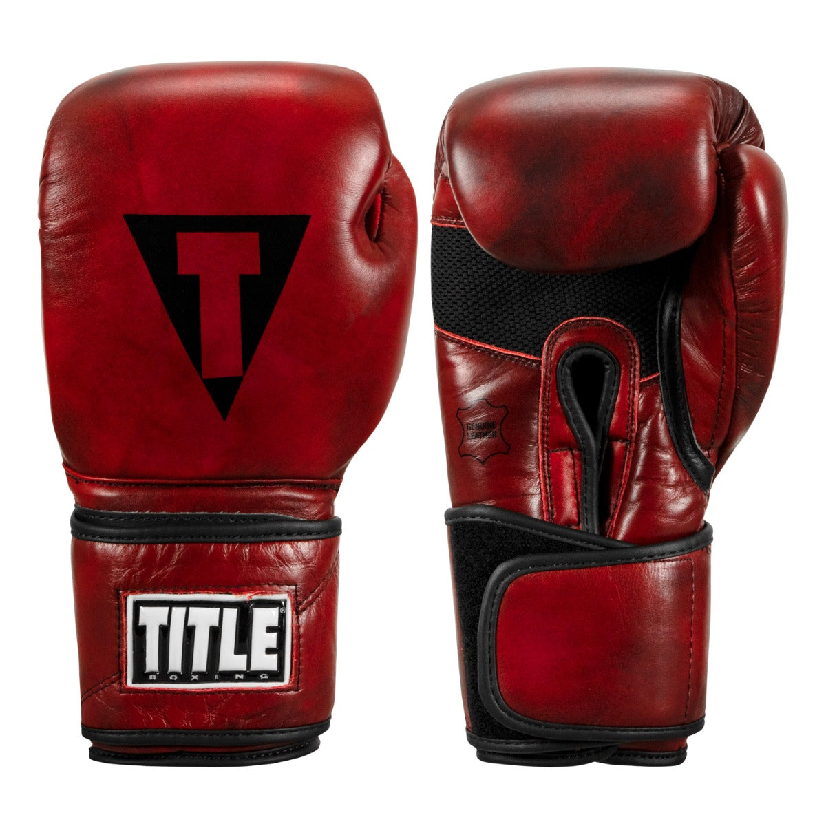 Боксерські рукавиці Title Blood Red Leather Sparring Gloves