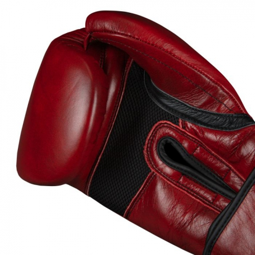 Boxing gloves Title Blood Red Leather Training Gloves photo