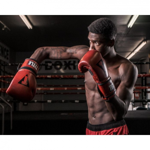 Boxing gloves Title Blood Red Leather Training Gloves original