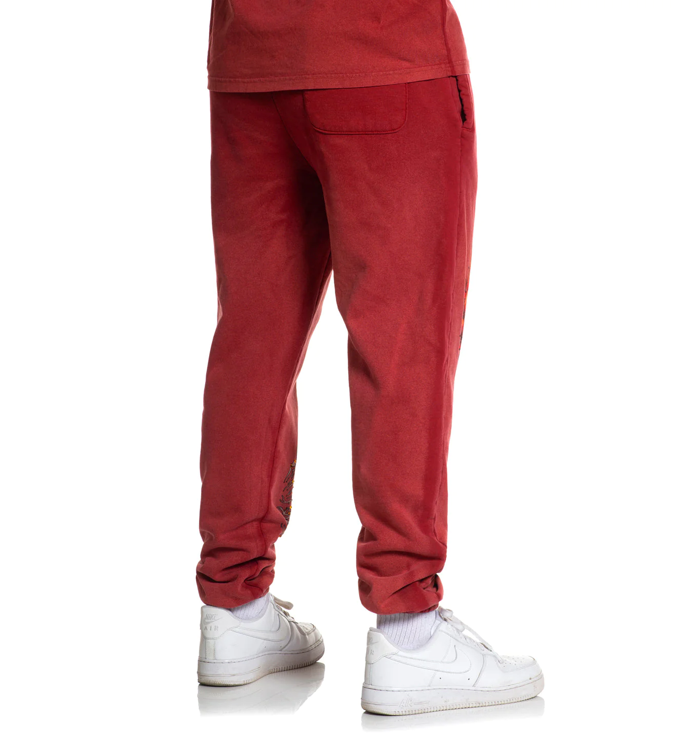 Штаны Affliction Toxic Tavern Sweatpant Vtg. Red Potassium Spray купить