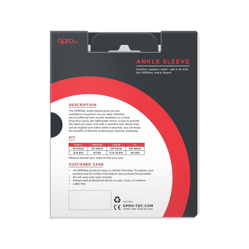 Компрессионный рукав для голеностопа OPROtec Ankle Sleeve оригинал
