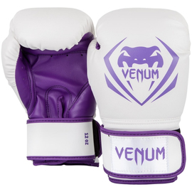 Боксерские перчатки Venum Contender Boxing Gloves White Purple, Фото № 2