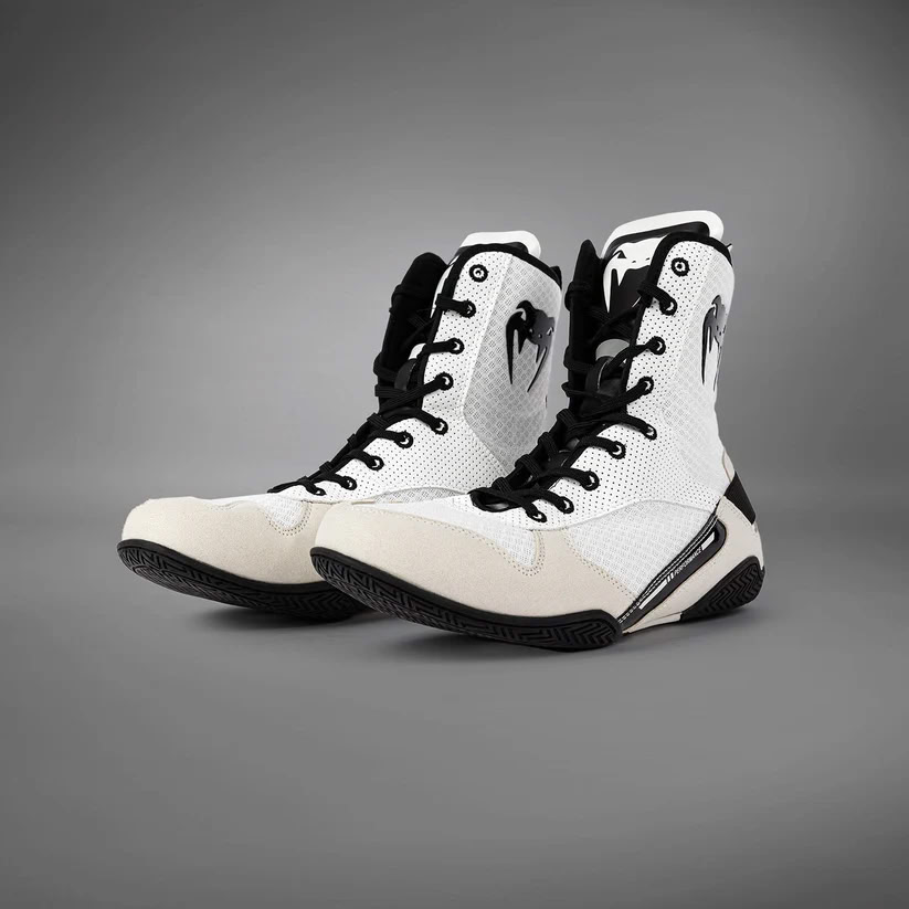 Боксерки Venum Elite Boxing Shoes White Black