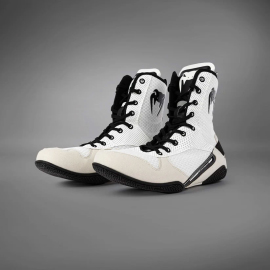 Боксерки Venum Elite Boxing Shoes White Black