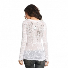 Футболка Affliction Diamond Wings Vneck купить