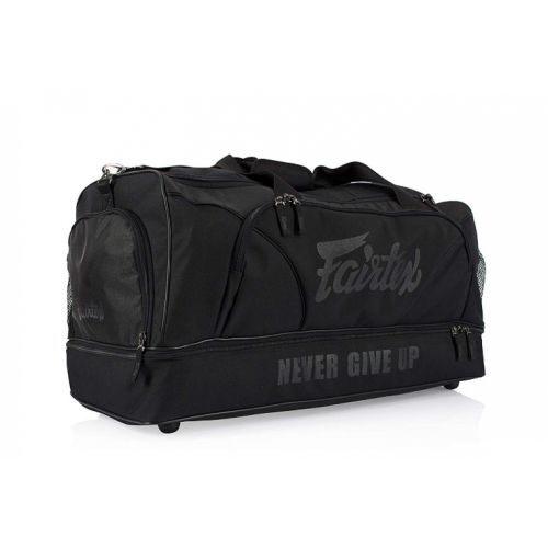 Fairtex Heavy Duty Gym Bag Black on Black sports bag buy