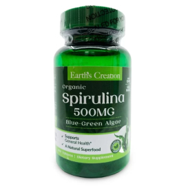 Пищевая добавка Earths Creation Spirulina 500 mg - 100 таб
