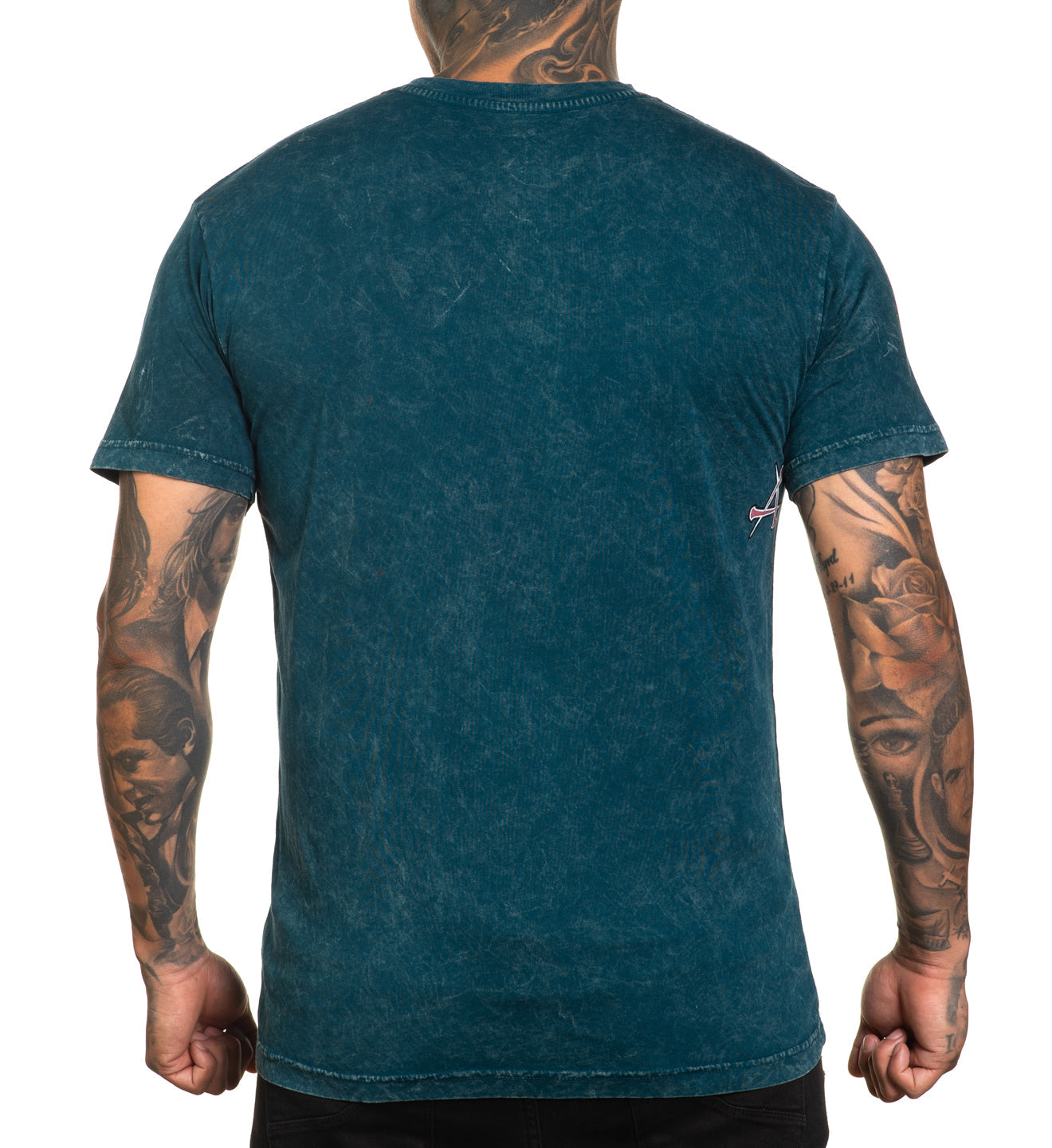 Футболка Affliciton Hyper Speed Tee Atlantic Deep Lava Wash купити