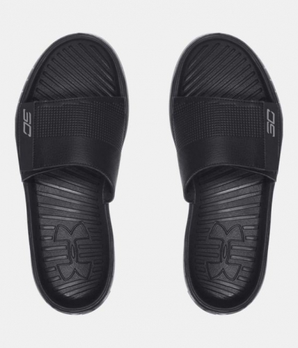 Шлепанцы Under Armour Curry 3 Slides Black фото