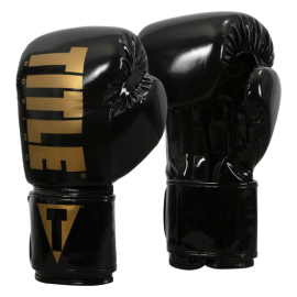 Боксерские перчатки Title Boxing Inferno Intensity Elastic Training Gloves Black Gold