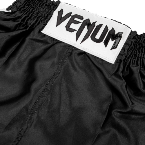 Дитячі шорти для боксу Venum Elite Boxing Shorts Black White фото