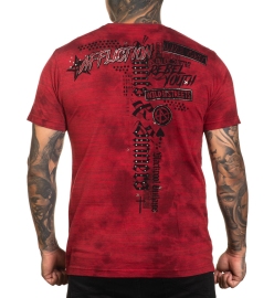 Affliction Wild Street Tee Affl.Red Biking Red Crystal T-shirt buy