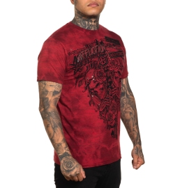 Affliction Wild Street Tee Affl.Red Biking Red Crystal T-shirt price