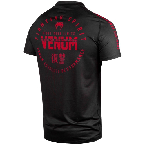 Футболка Venum Signature Dry Tech T-shirt Black Red ціна