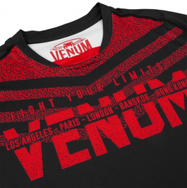 Футболка Venum Signature Dry Tech T-shirt Black Red, Фото № 5