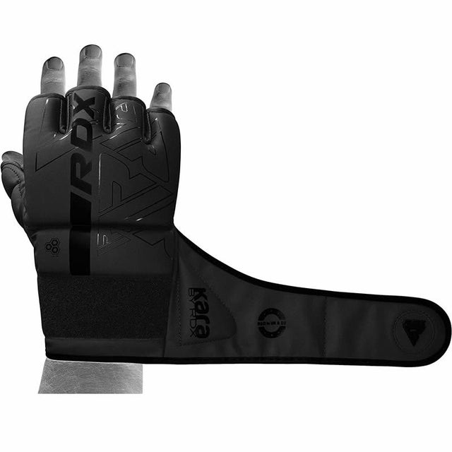 Рукавиці для MMA RDX F6 Kara Grappling Gloves Matte Black оригінал