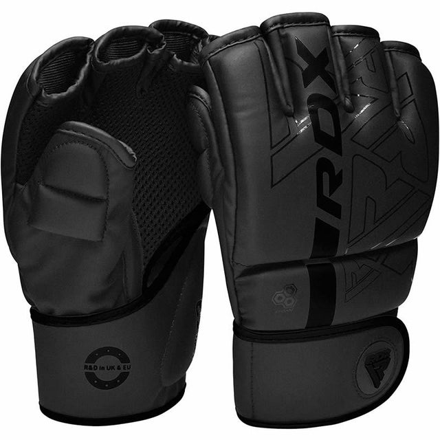 Рукавиці для MMA RDX F6 Kara Grappling Gloves Matte Black ціна