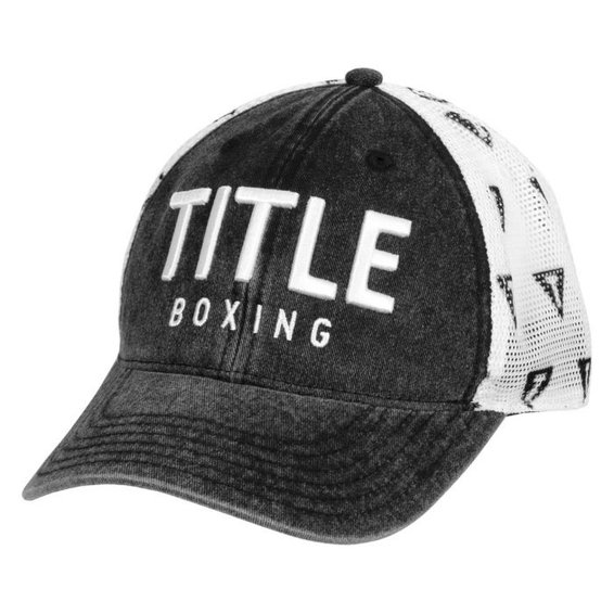 Бейсболка Title Boxing Distressed Adjustable Mesh Cap Black
