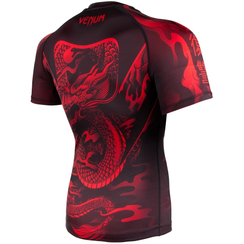Рашгард Venum Dragons Flight Rashguard Short Sleeves Red фото