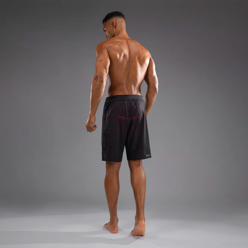 Шорти для ММА Venum G-Fit Air Mens Fight Shorts Deep Black Fire Red купити