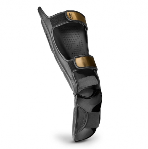 Hayabusa T3 Striking Shinguards Black Gold shin guard size