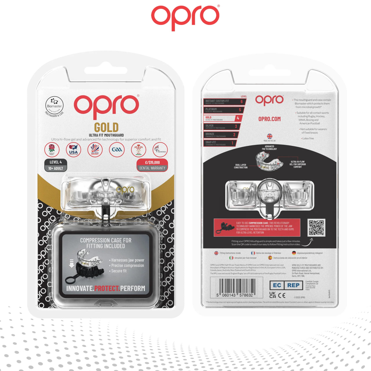 Opro Self-fit GEN5 Mouthguard Youth Clear buy
