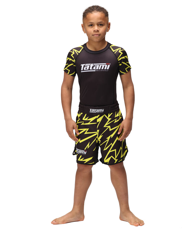 Дитячі шорти для MMA Tatami Kids Recharge Grappling Shorts Bolt фото