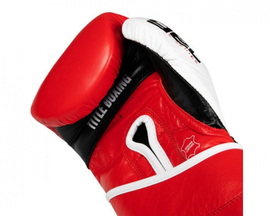 Боксерские перчатки Title GEL E-Series Training Gloves Red White, Фото № 5