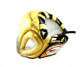 Боксерский шлем Twins FHGL3-TW1 Black-Gold, Фото № 3