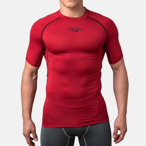 Компрессионная футболка Peresvit Air Motion Red Black Short Sleeve цена