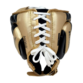 Боксерский шлем Rival RHG100 Professional Headgear Black Gold, Фото № 4