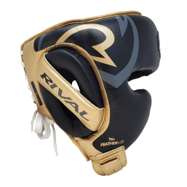 Боксерський шолом Rival RHG100 Professional Headgear Black Gold, Фото № 3