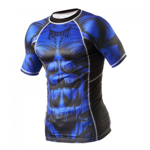 Рашгард Peresvit Beast Silver Force Rashguard Short Sleeve Blue цена
