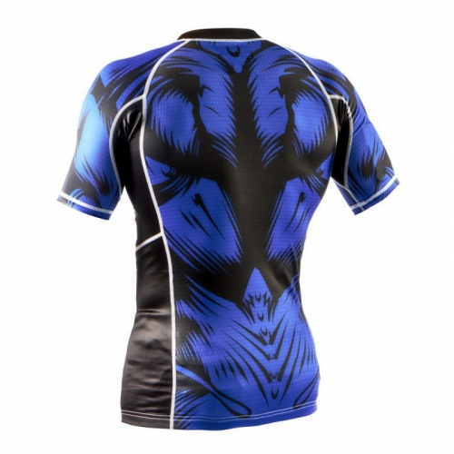 Рашгард Peresvit Beast Silver Force Rashguard Short Sleeve Blue купить