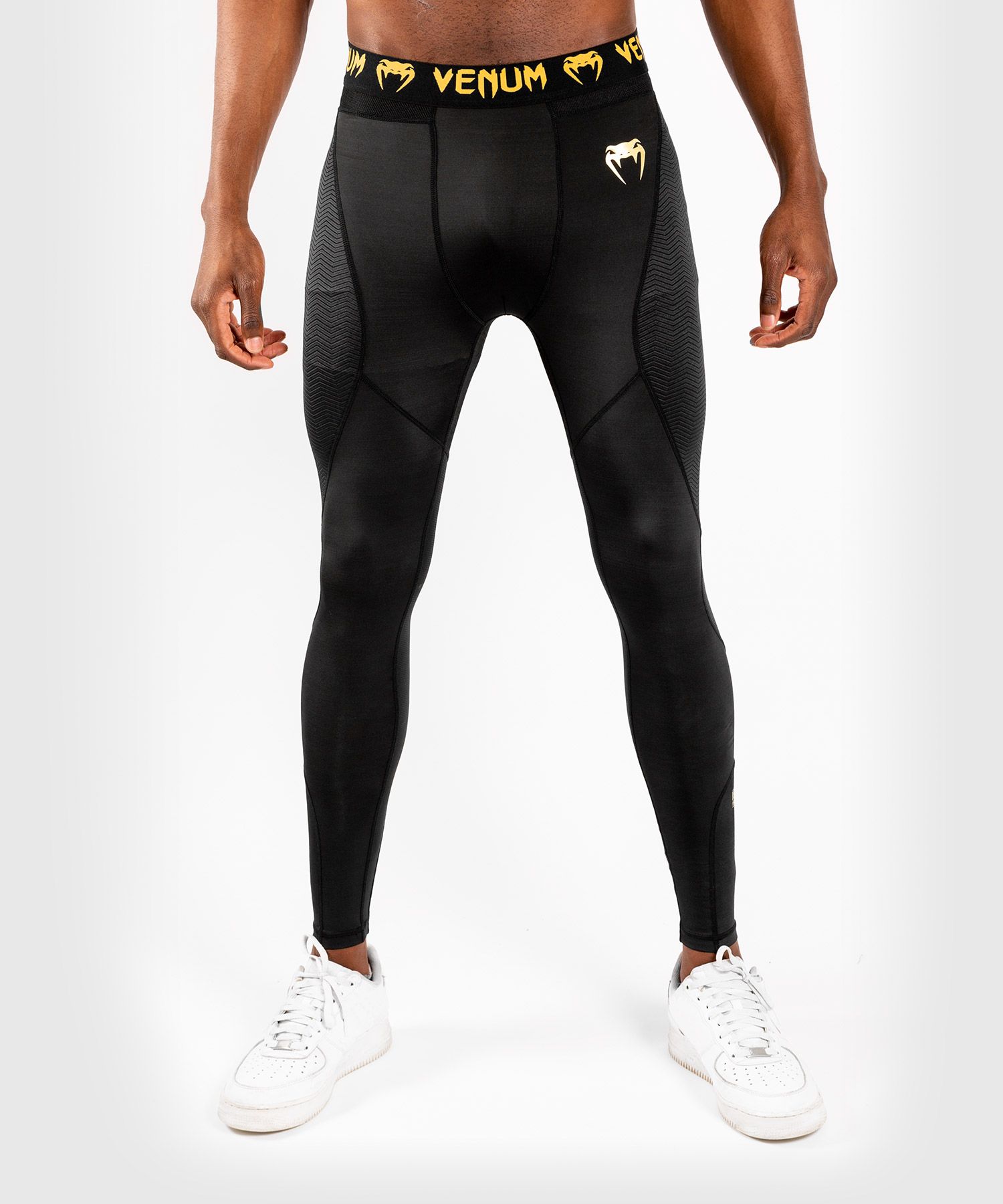 Компрессионные штаны Venum G-Fit Compression Tights Black Gold
