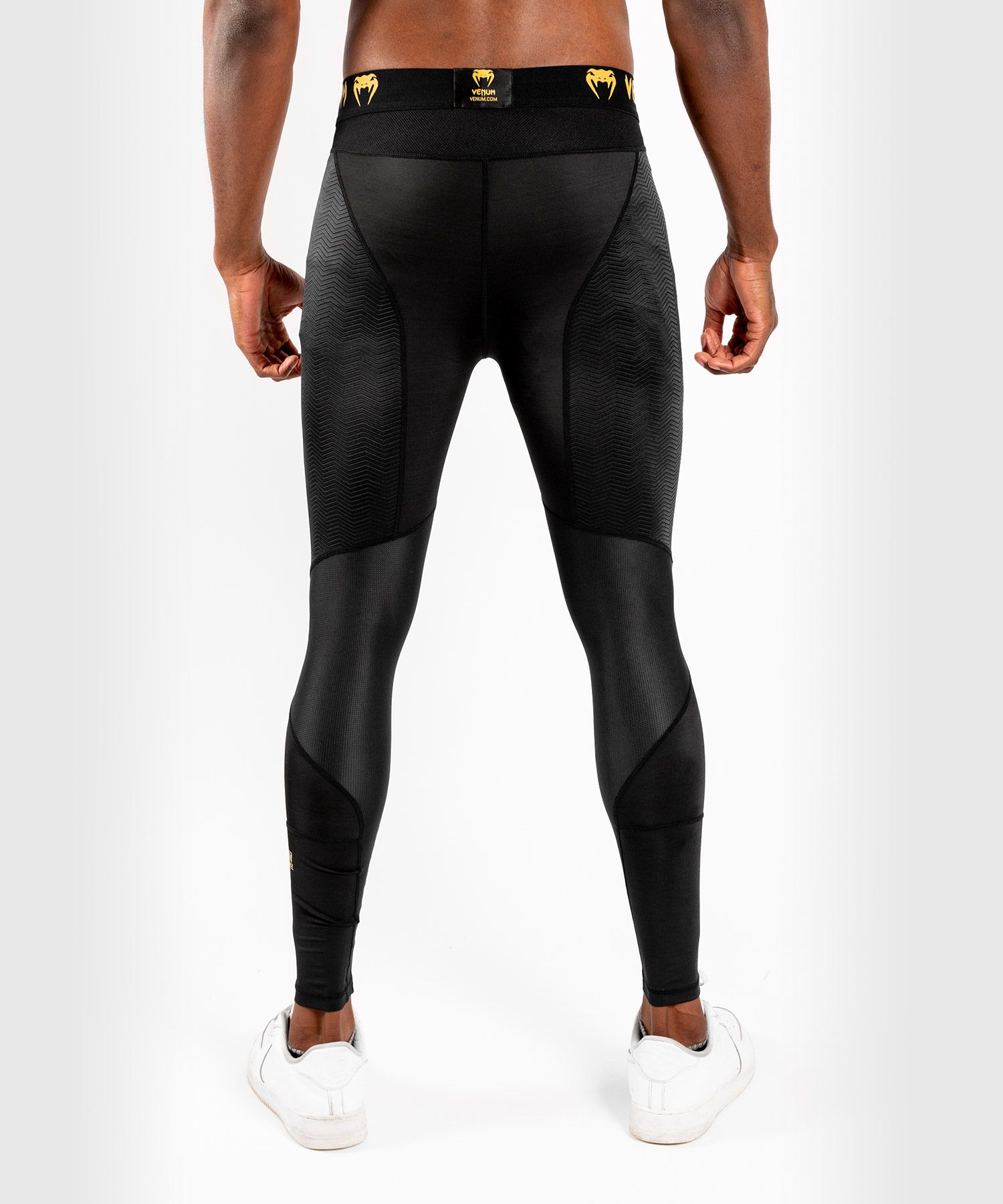 Компресійіні штани Venum G-Fit Compression Tights Black Gold купити