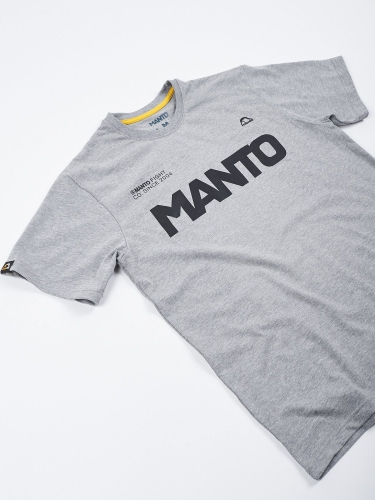 Футболка MANTO T-shirt Label Heather Grey купить