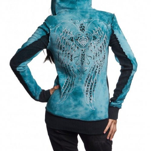 Женская толстовка Sinful Blitzkrieg Panel Zip Hood цена