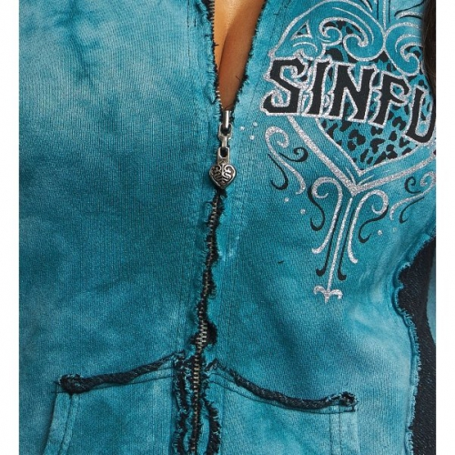 Женская толстовка Sinful Blitzkrieg Panel Zip Hood фото