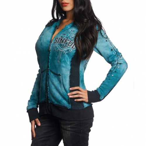 Женская толстовка Sinful Blitzkrieg Panel Zip Hood купить