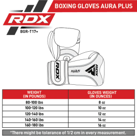 Boxing gloves RDX Boxing Gloves Aura Plus T-17 Blue\Black  original