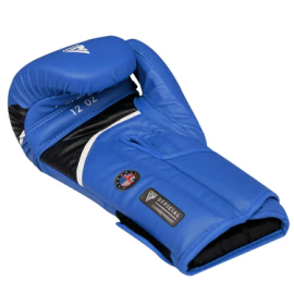 Боксерські рукавиці RDX Boxing Gloves Aura Plus T-17 Blue\Black  фото