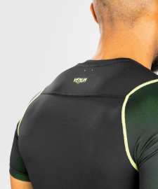 Venum Fusion 2.0 Mens Rashguard Short Sleeves Black Yellow  photo