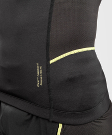 Venum Fusion 2.0 Mens Rashguard Short Sleeves Black Yellow  original