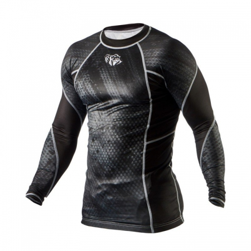Рашгард Peresvit Immortal Silver Force Rashguard Long Sleeve Black Rain цена