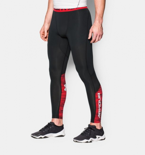 Компрессионные штаны Under Armour HeatGear CoolSwitch Compression Leggings Black Red цена